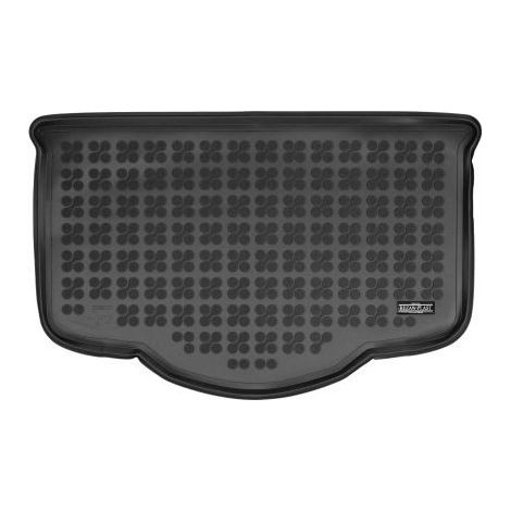 Gummimatte für den Kofferraum des Toyota Aygo X (2022+) — Version mit einem Boden, ohne Premium-Audio JBL‑System - R