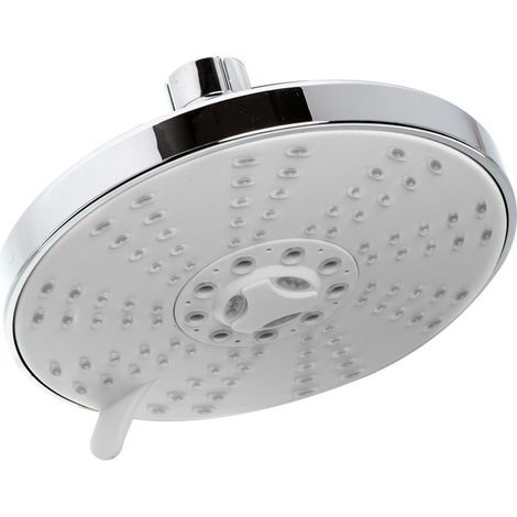 Soffione Doccia Tondo 4 Getti a Pioggia in ABS Bagno Moderno Elements