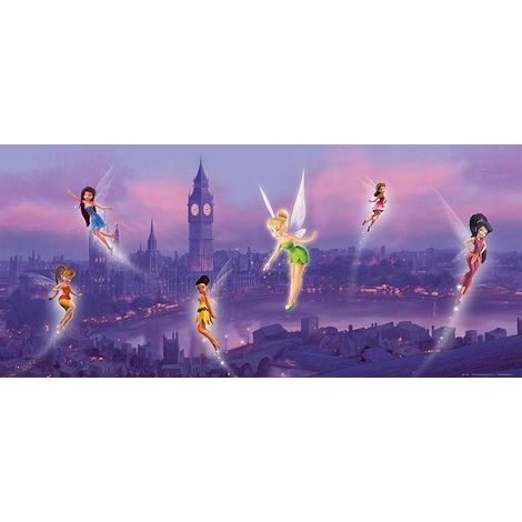 Poster géant Fée Clochette à Londres Disney Fairies intisse 202X90 CM (1/2)