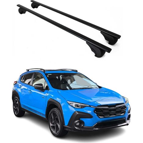 OMAC Dachträger Querträger für Subaru Crosstrek 2024-2026 – Abschließbar – Max. 75 kg – 2 Stangen Stahl Schwarz (1/5)