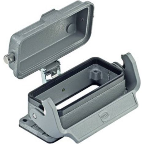 Harting Boîtier de connexion Han gris compact et durable (1/3)