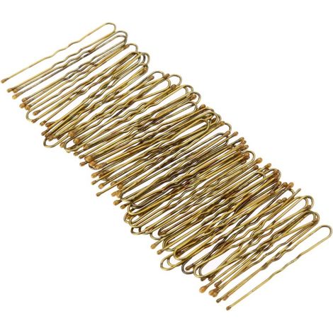 300 horquillas finas doradas en forma de U para mujer (1/5)