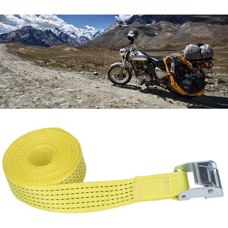 2-Zoll (49 mm) und 6 Meter Spanngurt für Motorräder, LKWs, Anhänger und Gepäck (schwarz) (1/5)