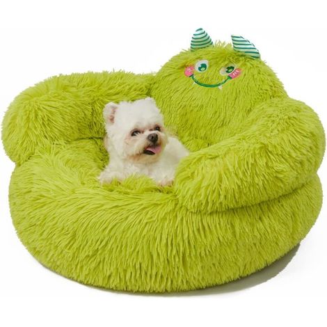 Panier souple pour chien ou chat, orthopédique, taille moyenne (61 x 61 x 36 cm), lavable, en carton, vert
