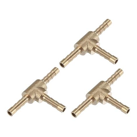 Barbed Pipe Fitting T 3 Pcs for 3 Copper Pipes (1/5)