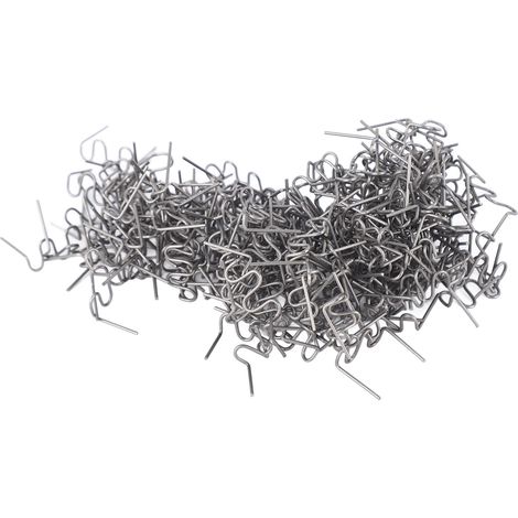 500 agrafes chaudes de soudage 0,8mm pour réparation plastique automobile, fil ondulé type vague pour pare-chocs et tableau de bord de voiture (1/5)