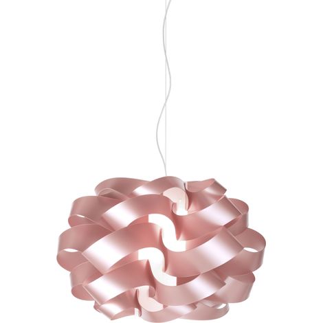 Lampadario Moderno Cloud Polilux ® Pink Metal E Metallo Cromo 2 Luci E27 (1/2)