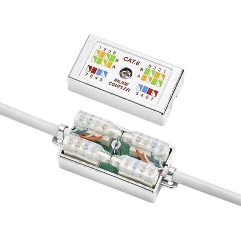 Boîtier de connexion sans outil pour câbles RJ45 Cat 6 – W617851, montage rapide, compatible réseau Ethernet haute performance