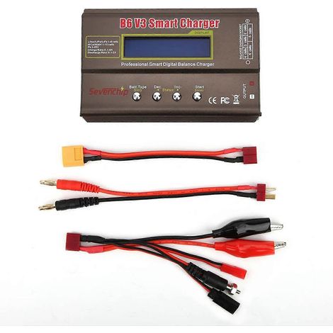 B6V3 80W Modellflugzeug-Smart-Digital-Balancer-Akkuladegerät DC11,0–18,0 V
