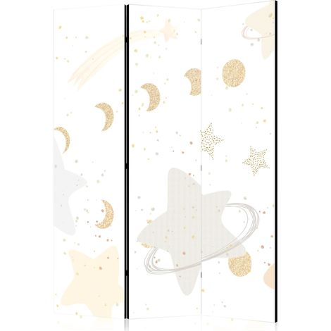 Biombo decorativo artgeist fases luna amarillo 135x172 cm
