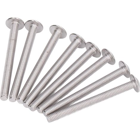 Lot de 50 vis à tête bombée à collerette ISO 7380 acier inox A2-70 à serrage intérieur M4x40mm (1/5)