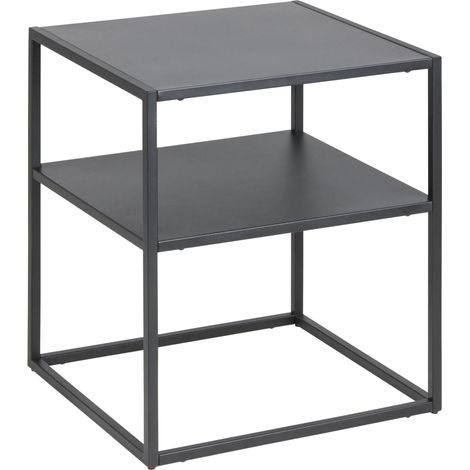 Newton Nachttisch 1 Regal schwarz. (1/3)