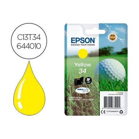 Epson C13T34644010 Druckerpatrone 34 gelb (C13T34644010)