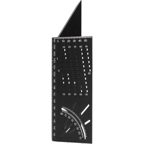 Multifunktionaler Winkelmesser aus Aluminiumlegierung – Messlineal für Holzbearbeitung – Zubehör (1/5)