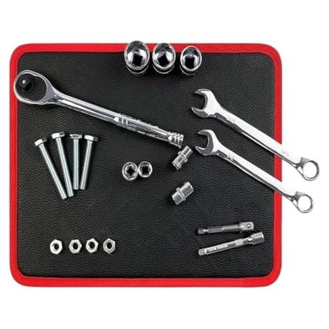 Tapis magnétique pour outils, vis et boulons Organisateur de rangement pour outils, tapis porte-outils magnétique pour garage, atelier, réparation automobile, entretien à domicile, électronique, chan (1/5)