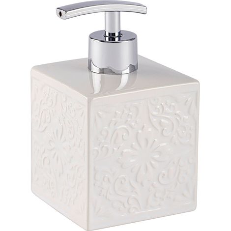 WENKO Seifen Spender Cordoba 500 ml Dosierer Bad Keramik Ornamenten WC Küchen (1/5)