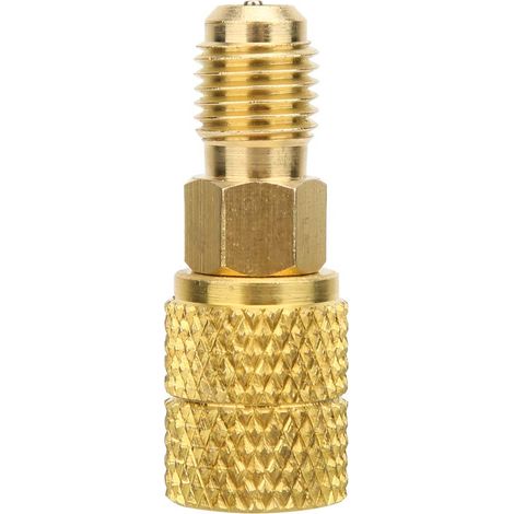 Adaptateur Manomètre Tuyau Sous Vide Climatisation Gaz pour Pompe A/C 1/4 pouce mâle SAE à 5/16 pouce femelle SAE adaptateur connecteur de tuyau de cvc (1/5)