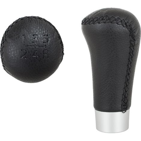 Pomo de cambio de marchas de 5 velocidades en cuero sint茅tico negro para Honda Civic 00-06 (1/5)