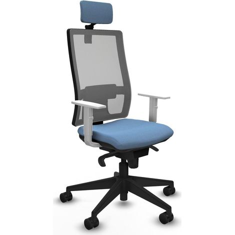 piqueras-y-crespo Chaise Ergonomique bleu ciel bureau