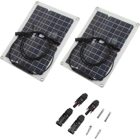 Panneau solaire monocristallin portable étanche de 15 W pour voiture, bateau à moteur ou yacht. (1/5)