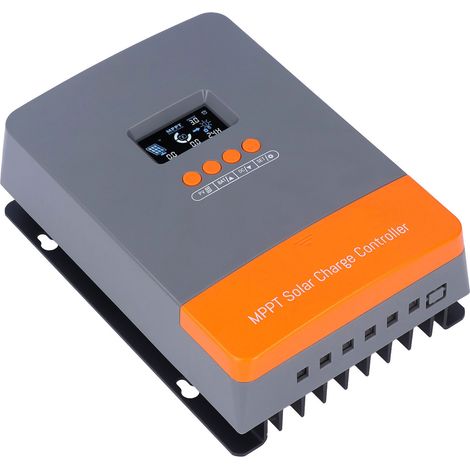Contrôleur de charge solaire MPPT de type O, dispositif de charge et de décharge de panneaux photovoltaïques, écran LCD. (1/5)