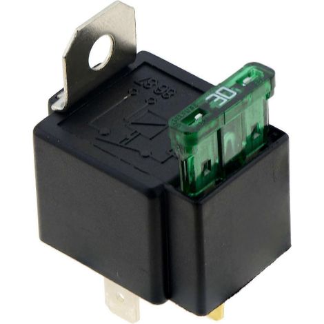 4-poliges DC12V 30A Ein/Aus-Sicherungsrelais mit Schutzdraht (1/5)