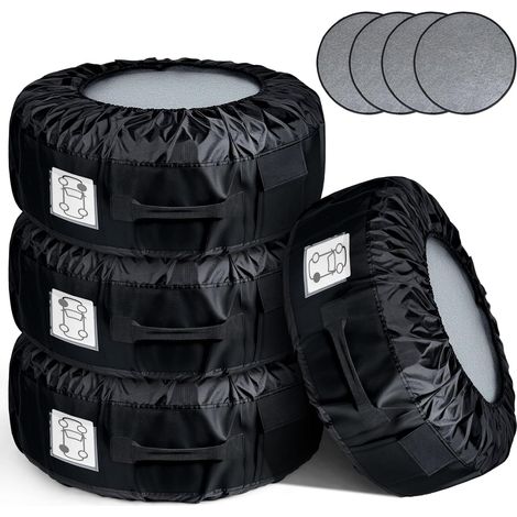 Lot de 4 Housses de Pneu 18-22 in, Sacs de Transport SUV (1/5)