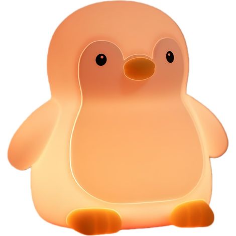 Veilleuse en Silicone,Veilleuse Coloré en Silicone Tactile Mignon - Pour Chambre Bébé - pour Salle de Bain Chambre Table de Chevet Salon Toilettes École (1/5)