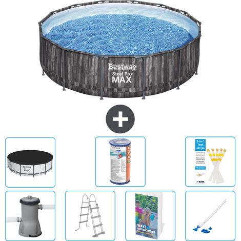 Bestway Steel Pro MAX Rund - 427x107 cm - 8-teilig S549 (1/4)