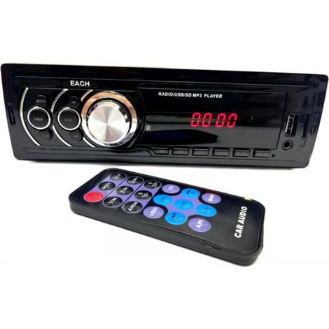Autoradio 250W stereo FM lettore MP3 con ingresso AUX USB e SD auto camper 625
