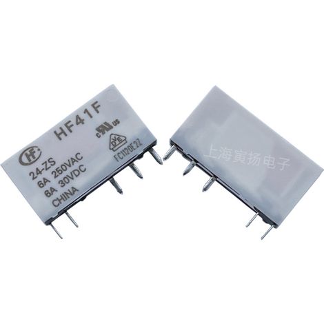 Relais Hongfa HF41F/24-ZS 24 V CC 6 A - Convertisseur de signal électromagnétique neuf et original