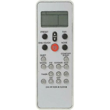 Télécommande climatiseur Toshiba WC-L03SE – Matériau ABS – Taille 15.7 x 5.1 x 1.5 cm – Utilisation intuitive à distance (1/3)