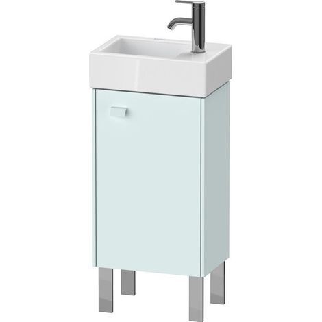 Meuble sous-vasque BRIOSO 570x364x239mm ouverture droite Bleu clair mat