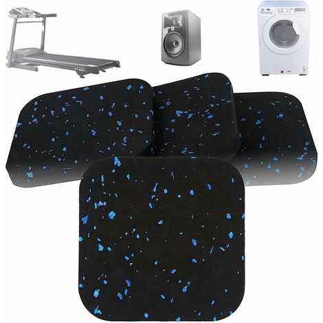 4 Pièces de Tapis de Machine à Laver, Tapis de Course en Caoutchouc Absorbant Les Chocs, Tapis Absorbant Les Chocs, pour Lave-linge, Sèche-linge, Systèmes Stéréo, Coussins de Meubles (1/5)