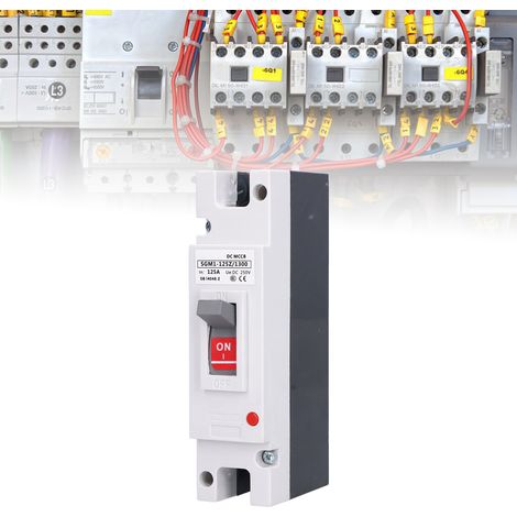 Disjoncteur monophasé 250 V, interrupteur MCCB pour panneau solaire, interrupteur principal de protection de batterie 125 A, sectionneur (1/5)