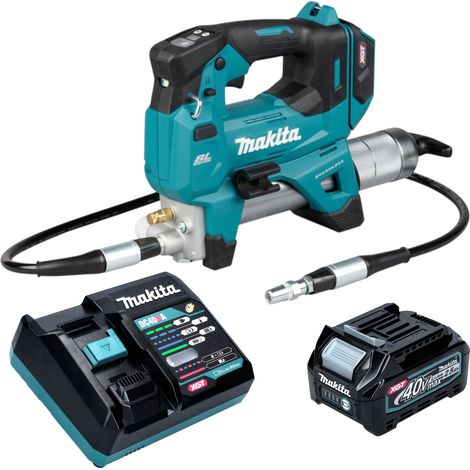 Bomba de grasa a batería Makita GP 001 GD101 40 V máx. 690 bar sin escobillas + 1 batería de 2,5 Ah + cargador (1/5)
