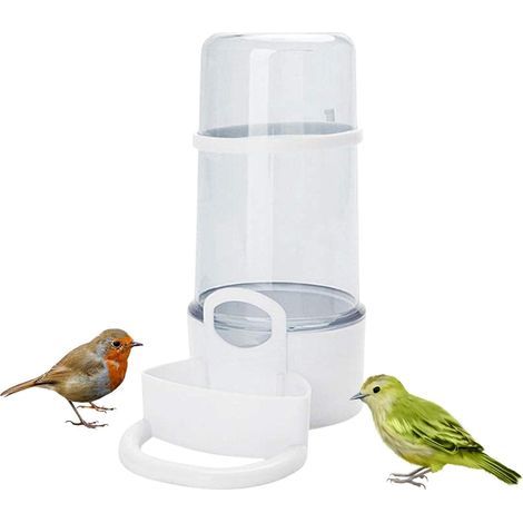 Distributeur d'Eau et Mangeoire Automatique pour Cage à Oiseaux - pour Oiseaux Sauvages (1/5)