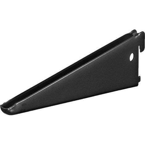 Console crémaillère double noire 220 mm - Par pièce
