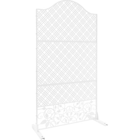 Mampara de privacidad, diseño independiente, panel hueco decorativo, BLANCO (1/2)
