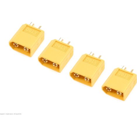 Revtec - Connector - XT-60 - Gold Plated - Female - 4 pcs