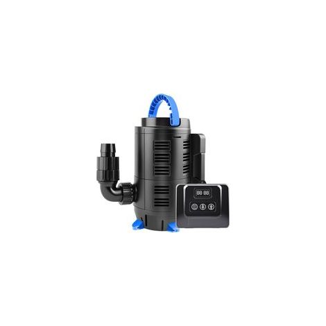 Pompe de bassin pour extérieur réglable 80W Eco Motor Pompe de cours d'eau 8000 L/h avec contrôleur multifonctionnel pour bassin de jardin, vivier, fontaine