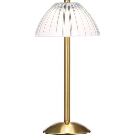 Lampe de Table LED Vintage, luminosité réglable, contrôle tactile, bureau en métal Rechargeable pour Bar, Restaurant, café (1/5)
