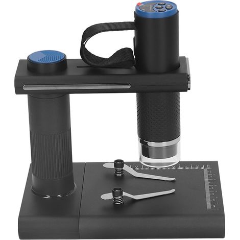 Microscope numérique WiFi avec support, caméra portable 2 MP pour smartphone, batterie intégrée (1/5)
