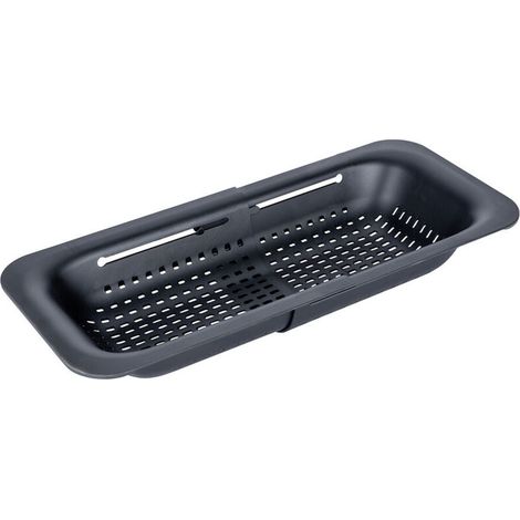 Égouttoir à vaisselle extensible 55012100 – Longueur ajustable 36,5-50 cm – Plastique solide – Design moderne pour cuisine