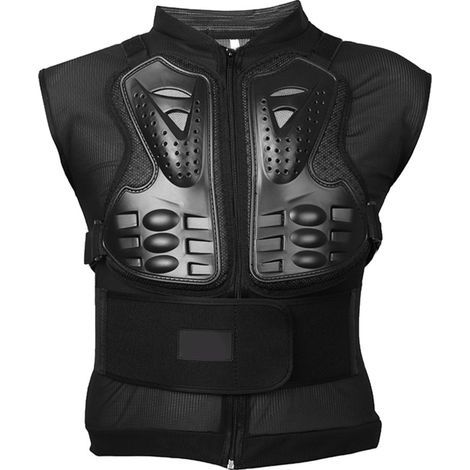 Gilet moto sans manches protecteur armure corporelle veste de protection course (M)