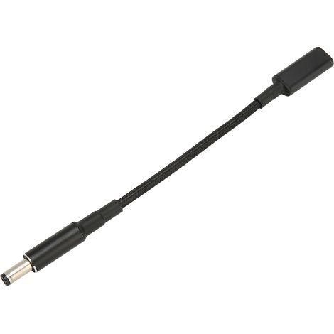 Adaptateur USB-C Femelle vers Mâle 5.5x2.1mm avec Puce E-MARK, Câble PD 100W Portable pour Charge Rapide (1/5)