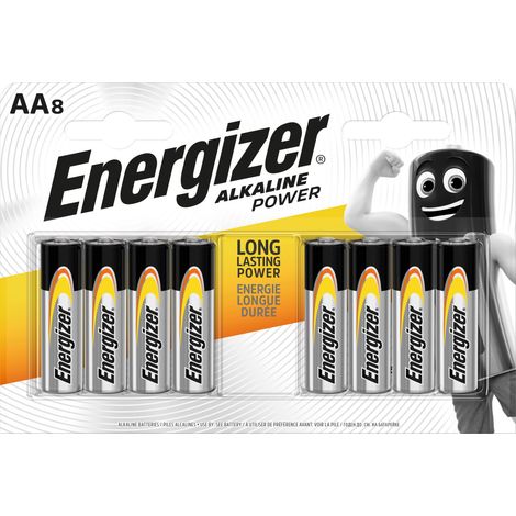 Energizer PILA ALCALINA SERIE ALKALINE POWER STILO 1,5V 8 PZ. 12.00 confezioni