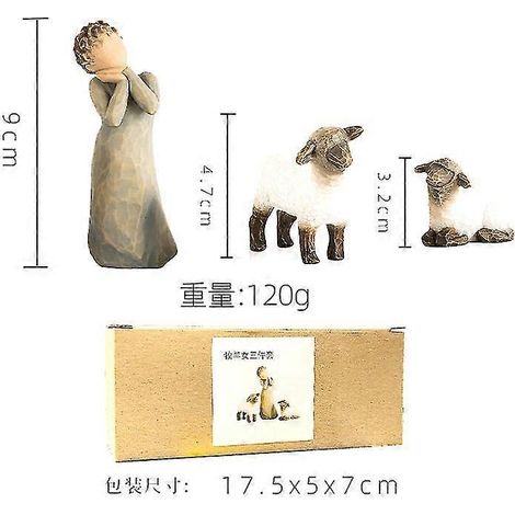 Weihnachtskrippenfigur „Weidenbaum“, handbemalt, Weihnachtsgeschenk, Weihnachtsschmuck