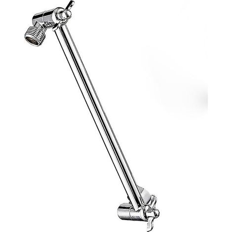 11 Inch Adjustable Shower Arm Universal Connection Solid Brass Shower Adjustable Angle Anti-leak Shower Extension Arm (1/5)