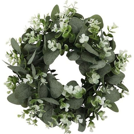 Corona de hojas artificiales, corona para puerta - 36 cm
